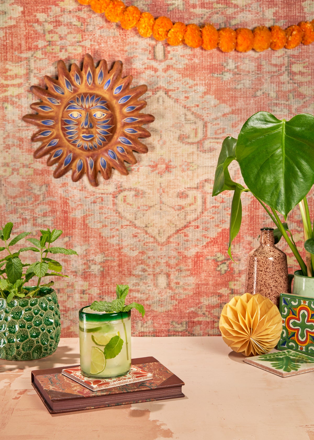 Afghan Rug Vinyl Backdrop for Product & Food Photography – Club Backdrops