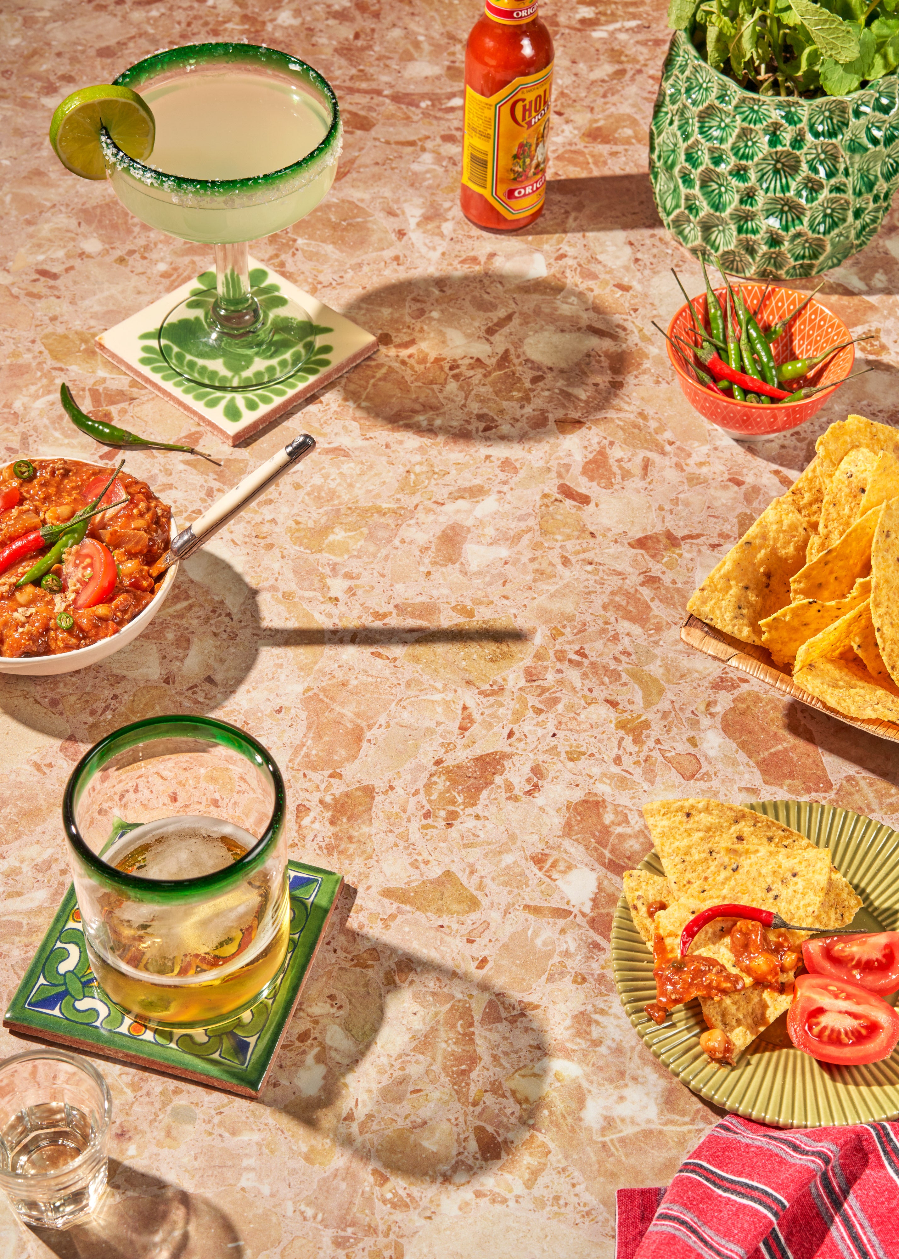 Large Scale Terrazzo Vinyl Backdrop for Product & Food Photography